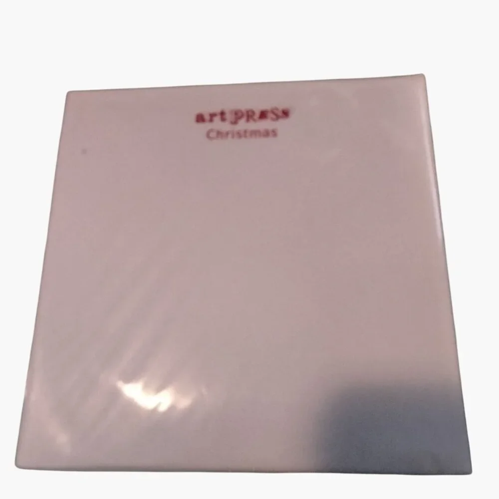 Jenny Frean Dove Design Christmas Greeting Cards Envelope 5 Pack Red Square